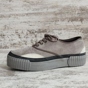 ⚄Julien David Suede Platform Sneaker